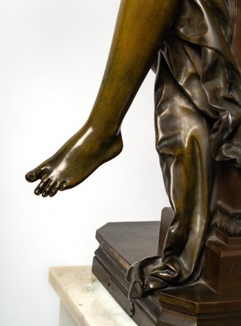 Bronzefigur Melodie von Albert Ernest Carrier Belleuse