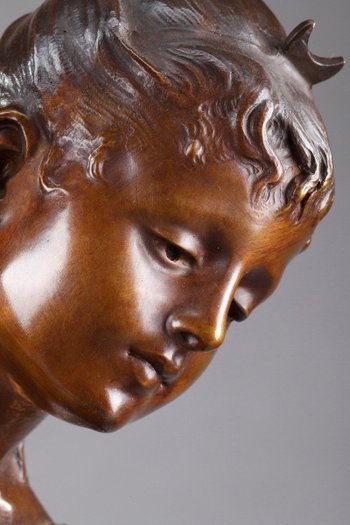 "NYMPH OF DIANE" IN BRONZE, AFTER LUCIE SIGNORET-LEDIEU