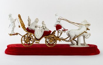 Group In Biscuit and gilded bronze Late 19th Century