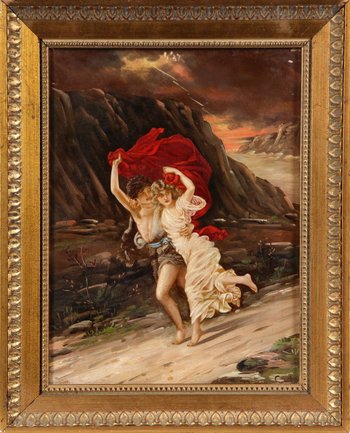 Pair Of Paintings Late 19th Century