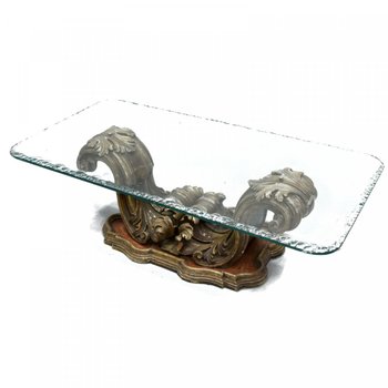 Baroque Wooden Coffee Table Gilded And Lacquered