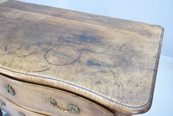 Sauteuse Commode In Walnut Eighteenth Century