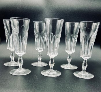 Baccarat 6 flauti da champagne modello Polignac