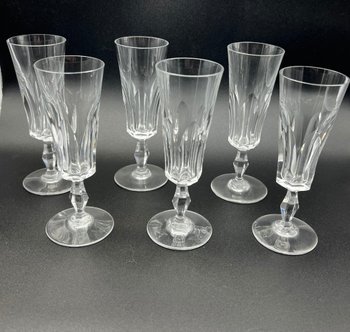 Baccarat 6 flauti da champagne modello Polignac