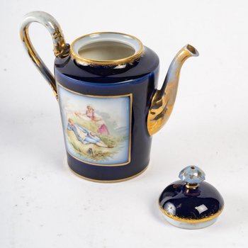 Porcelain Coffee Set In The Taste Of Sèvres