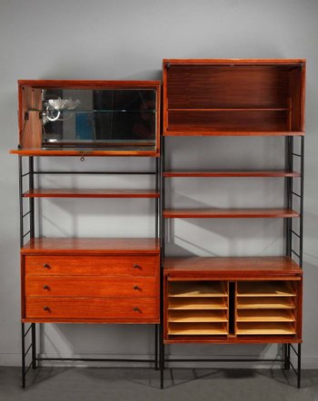 1960's Scandinavian Wooden Bookcase Shelf