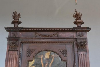 Rare Meuble De Sacristie d'époque XVIIIème En Noyer