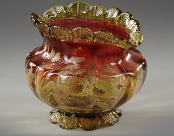 Cup In Molded Glass End of XIXth Century