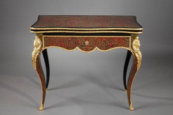 Boulle Marquetry Game Console Table