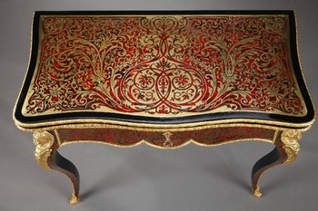 Boulle Marquetry Game Console Table