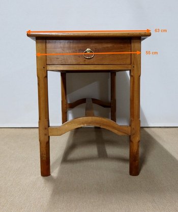 Rectangular table in solid cherry wood - Mid 19th century