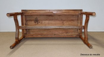 Rectangular table in solid cherry wood - Mid 19th century