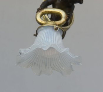 Tiny Chandelier With Baby Gilt Bronze Napoleon III