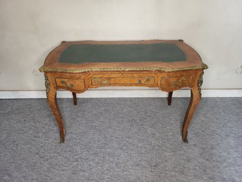 Desk in marquetry of wood Louis XV style period XIXeme