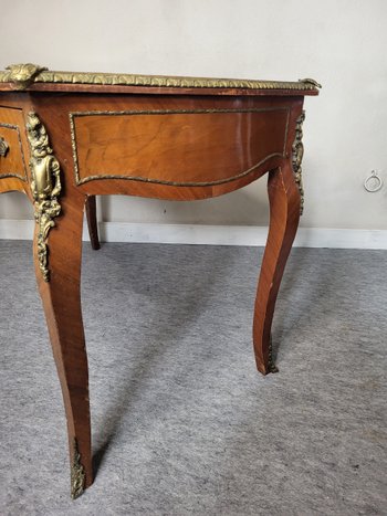 Desk in marquetry of wood Louis XV style period XIXeme