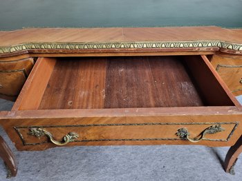 Desk in marquetry of wood Louis XV style period XIXeme