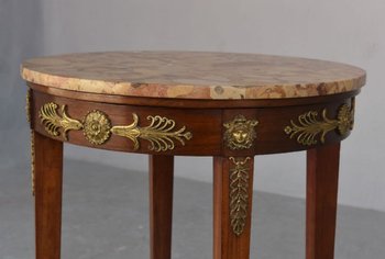 Empire Style Salon Mahogany And Gilt Bronze Nineteenth