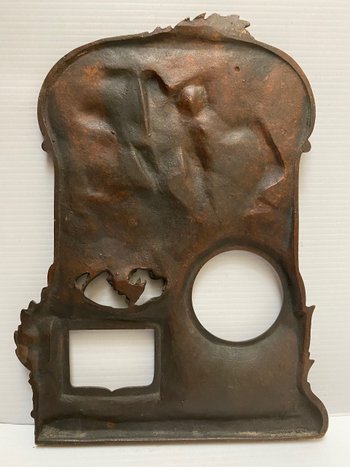 FRAME IN CAST BRONZE WITH PATINA