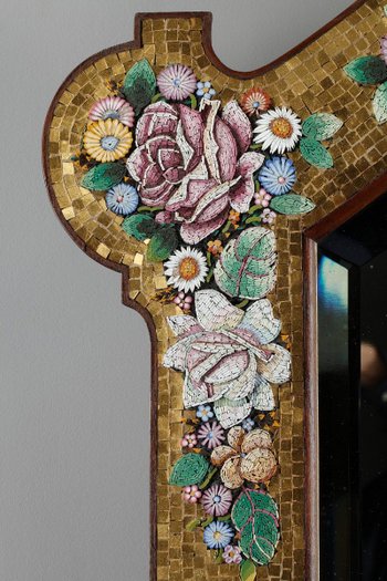 Miroir En Micro-mosaïque, Venise, Fin Du XIXème Siècle