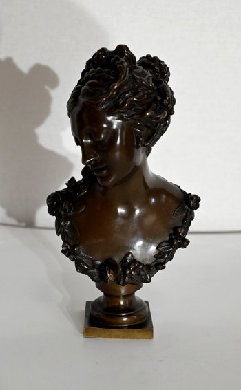 Bronzo, busto di donna - Fine XIX secolo