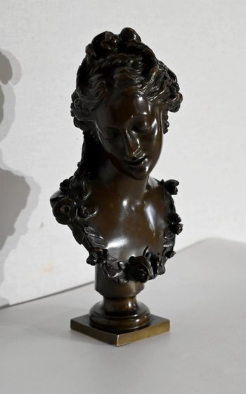 Bronzo, busto di donna - Fine XIX secolo