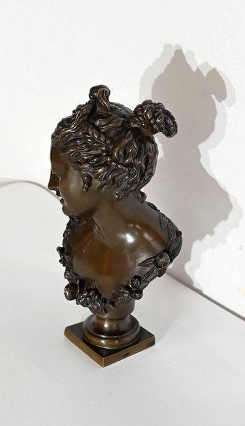 Bronzo, busto di donna - Fine XIX secolo