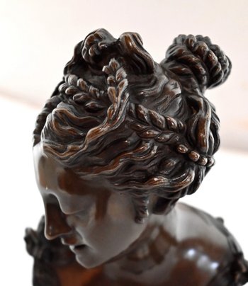 Bronzo, busto di donna - Fine XIX secolo