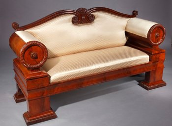 Biedermeier Mahogany Sofa, Austria 1830