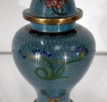 Potiche en Émaux cloisonnés et Bronze, Japon – Fin XIXe