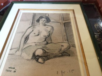 Nude, pastel by Hélène VOGT