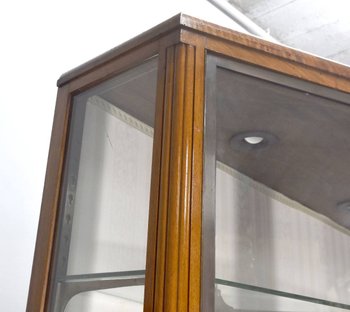 Vitrine aus Mahagoni und Bronze Art Deco 3 Türen