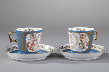 Tea Set, With Sèvres And Chateau Des Tuileries Marks