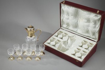 Louis XV style crystal drink service, Maison Boin-taburet