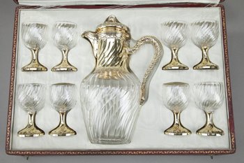 Louis XV style crystal drink service, Maison Boin-taburet