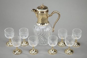 Louis XV style crystal drink service, Maison Boin-taburet