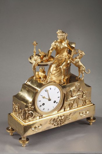 Orologio in bronzo Impero: La Fidélité