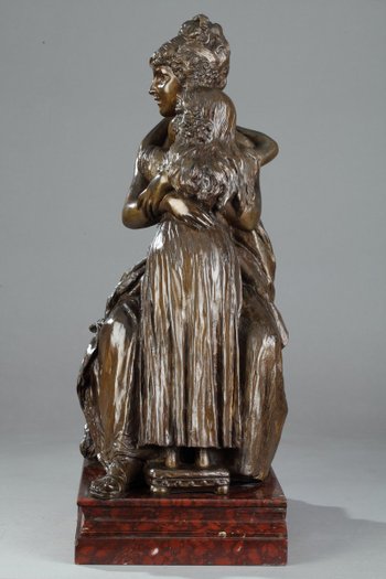 Bronze After the Self-Portrait Of Madame Vigée-lebrun With Her Daughter, Julie