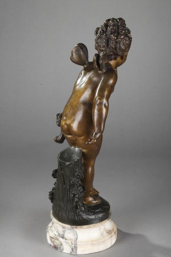 Scultura in bronzo "psiche" di Paul Duboy (1830-1887)