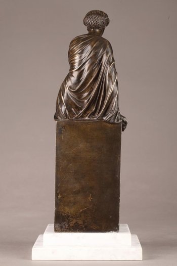 Bronze Statue Suzanne von Eugène Antoine Aizelin (1821-1902)