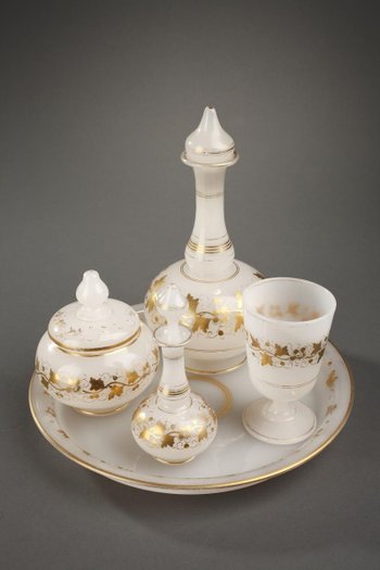 White Opaline Water Service from the Napoleon III period