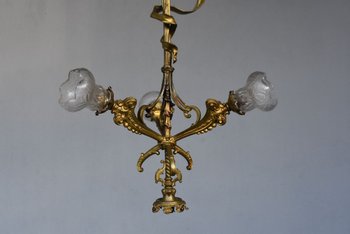             Napoleon III Gilt Bronze Baby Chandelier