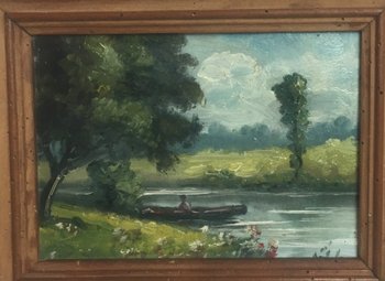 Deux paysages de rivière.