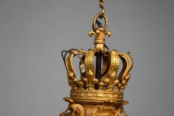             Laterne aus vergoldeter Bronze aus dem Schloss Versailles