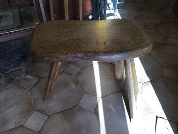 Brutalist tripod stool