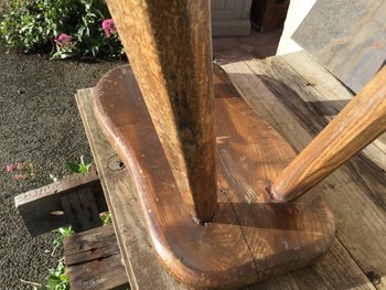 Brutalist tripod stool