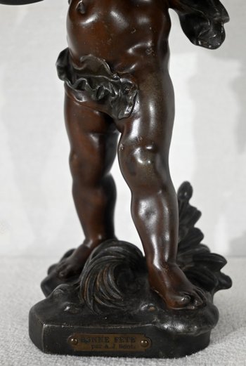 Bonne Fête" ruler, by A.J. Scotte - Late 19th century