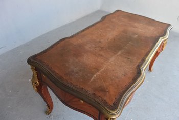             Napoleon III Drawer Desk Rich Gilt Bronze Register