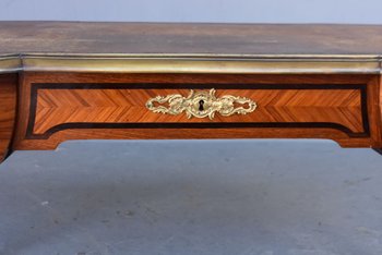             Napoleon III Drawer Desk Rich Gilt Bronze Register