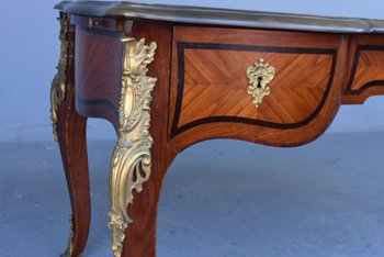             Napoleon III Drawer Desk Rich Gilt Bronze Register