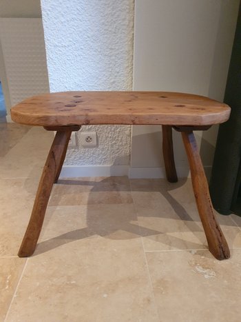 Rustic table , Brutalist , Oak , Year 50/60 .